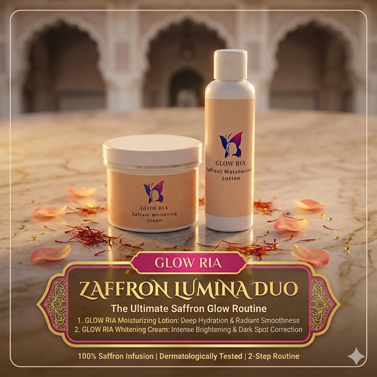 Zaffran Lumina Duo- Glow Ria Whitening cream and moisturizing lotion Bundle